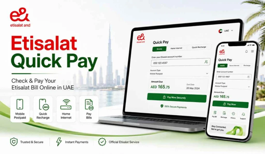 Etisalat Quick Pay – Check & Pay Your Etisalat Bill Online in UAE