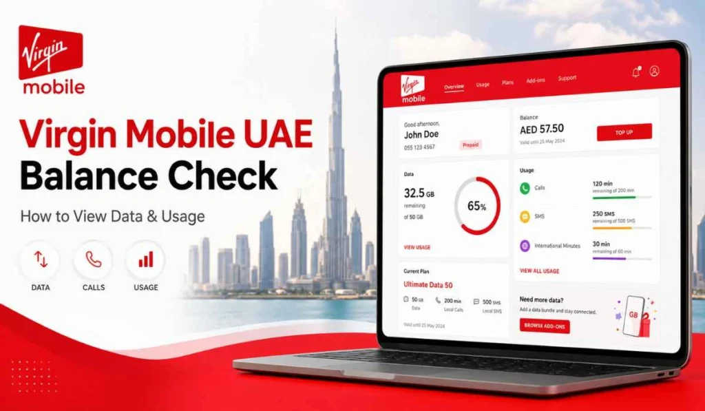 Virgin Mobile UAE Balance Check: How to View Data & Usage